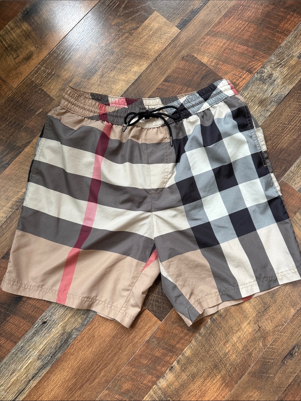 Burberry Vintage Check Swim Shorts Archive Beige Nova Check Size Medium